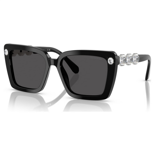 SWAROVSKI BLACK SQUARE 3 WHITE STONES - SUNGLASS SWAROVSKI  - 6032100187
