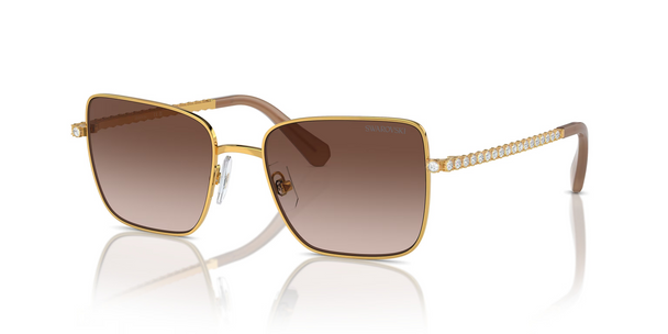 SWAROVSKI YELLOW GOLD W/ GRADIENT BROWN - SUNGLASS SWAROVSKI  - 7015400713