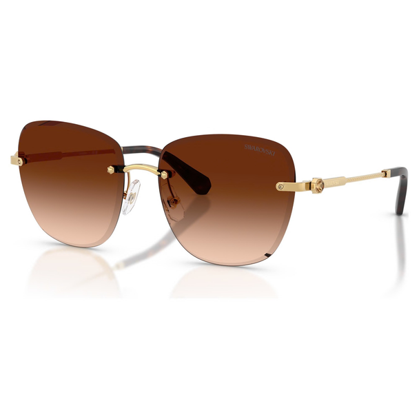 SWAROVSKI SQUARE GOLD W/GRADIENT BROWN - SUNGLASS SWAROVSKI  - 7043403774