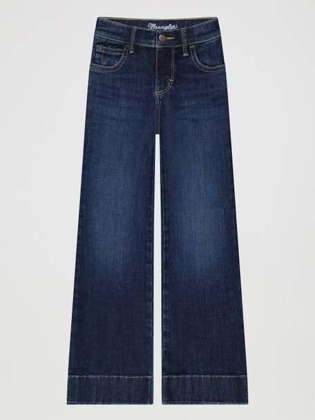 WRANGLER BESPOKE TROUSER DARK WASH - KIDS GIRLS JEANS - 112382725