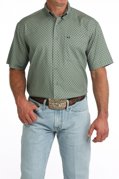 CINCH ARENAFLEX OLIVE PRINT - MENS SHIRT  - MTW1704176