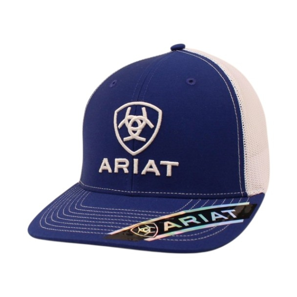 ARIAT LOGO BLUE WHITE - HATS CAP  - A300005227