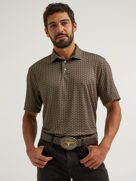 WRANGLER ATG X ARGON TURKISH COFFEE - MENS POLO  - 112382469