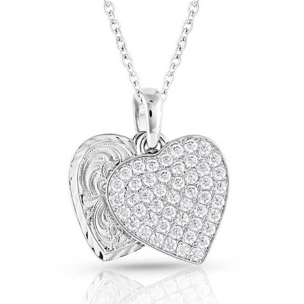 MONTANA SILVERSMITHS CHARM CRYSTAL LOVE HEART - ACCESSORIES JEWELRY  - NC5163
