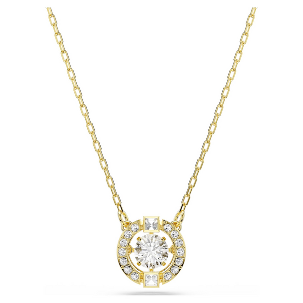 SWAROVSKI UNA ANGELIC PENDANT GOLD - ACCESSORIES JEWELRY NECKLACE - 5758061