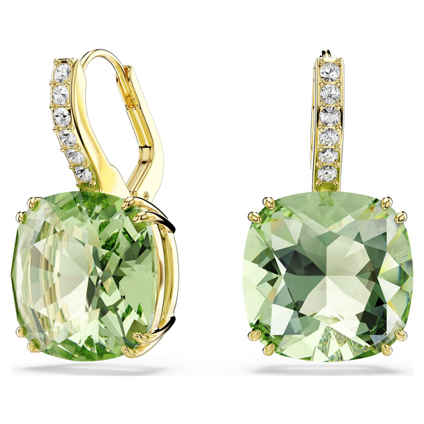 SWAROVSKI MILLENIA DROP GREEN GOLD - ACCESSORIES JEWELRY EARRINGS - 5765088