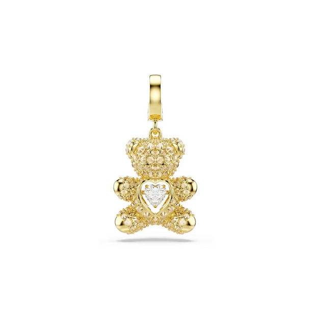 SWAROVSKI IDYLLIA CHARM TEDDY GOLD TONE - ACCESSORIES JEWELRY  - 5743147