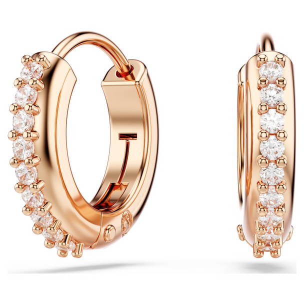 SWAROVSKI MATRIX HOOP ROSE GOLD - ACCESSORIES JEWELRY EARRINGS - 5690669