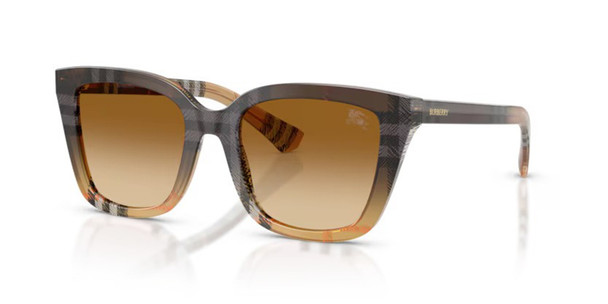 BURBERRY CHECK GRAD SAND BROWN - SUNGLASS BURBERRY  - 4487420213