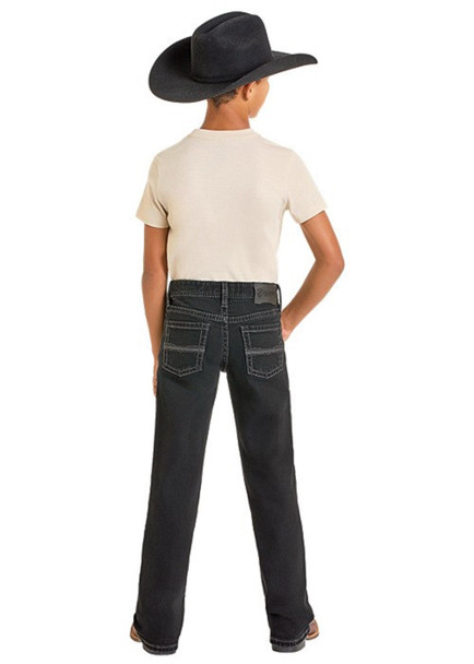 ROCK & ROLL BLACK BOOTCUT - KIDS BOYS JEANS - BB0BD05576