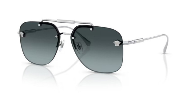 VERSACE GUNMETAL WITH BLUE GRAD - SUNGLASS VERSACE  - 22961000V1