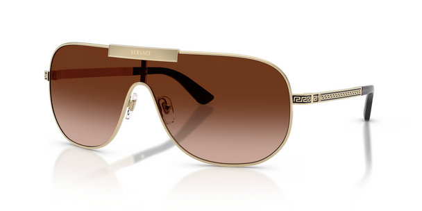 VERSACE GRECA FLOW MASK PALE GOLD - SUNGLASS VERSACE  - 2293125213