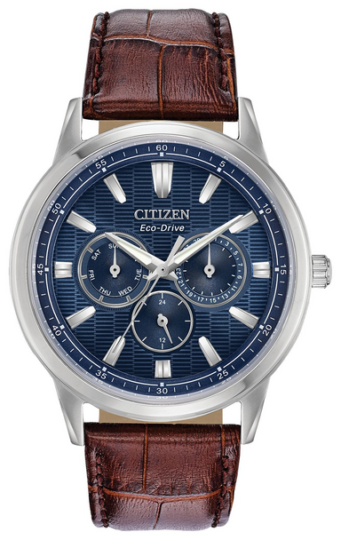 CITIZEN CORSO LEATHER BLUE - ACCESSORIES WATCH CITIZEN - BU2070-12L