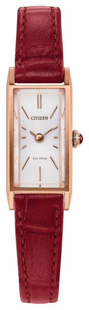 CITIZEN FIO ROSE GOLD RED LEATHER - ACCESSORIES WATCH CITIZEN - EG7123-01A