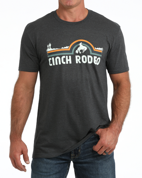CINCH CINCH RODEO HEATHER GREY - MENS TEE  - MTT1690738