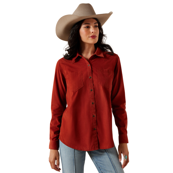 ARIAT BILLIE JEAN BURNT HENNA - LADIES SHIRT  - 10079516