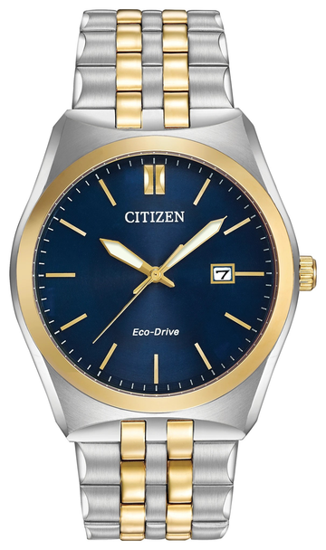 CITIZEN CORSO SILVER GOLD BLUE - ACCESSORIES WATCH CITIZEN - BM7334-58L