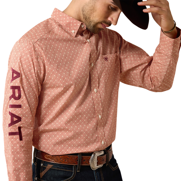 ARIAT TEAM DIXON KETCHUP GEO PRINT - MENS SHIRT  - 10079372