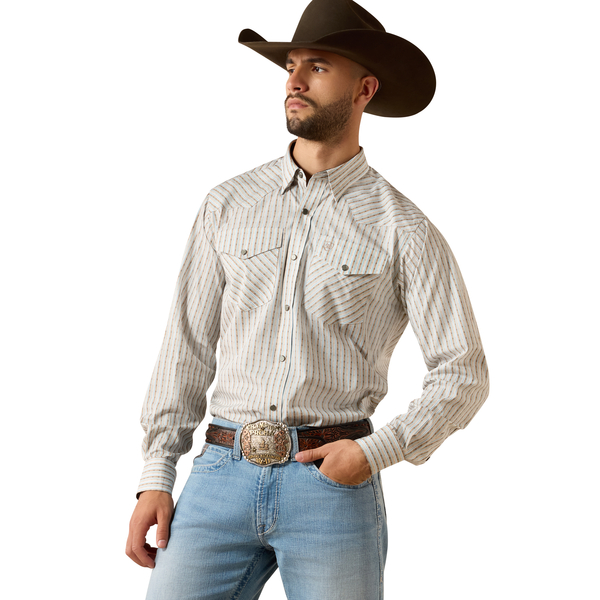 ARIAT WF BURNARD SAVANNAH BROWN - MENS SHIRT  - 10079437