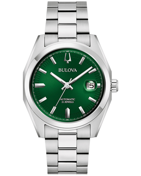 BULOVA SURVEYOR GREEN STAINLESS AUTO - ACCESSORIES WATCH BULOVA - 96B429