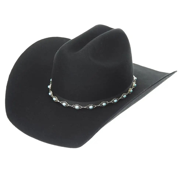 JUSTIN  HONKY TONK BLACK - HAT FELTS  - JUS11766