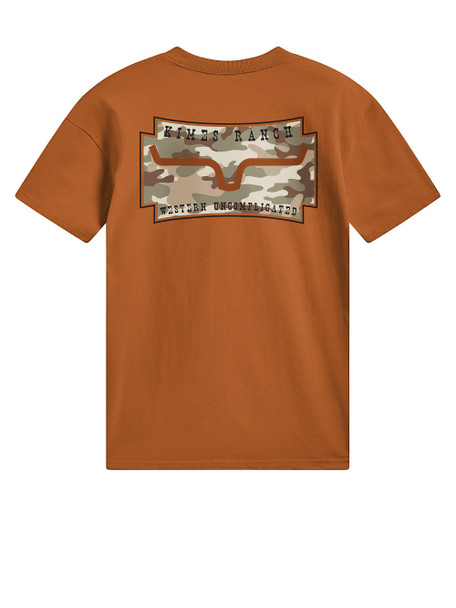 KIMES RANCH CAMO CREST CLAY - MENS TEE  - MSH0000248-BN010