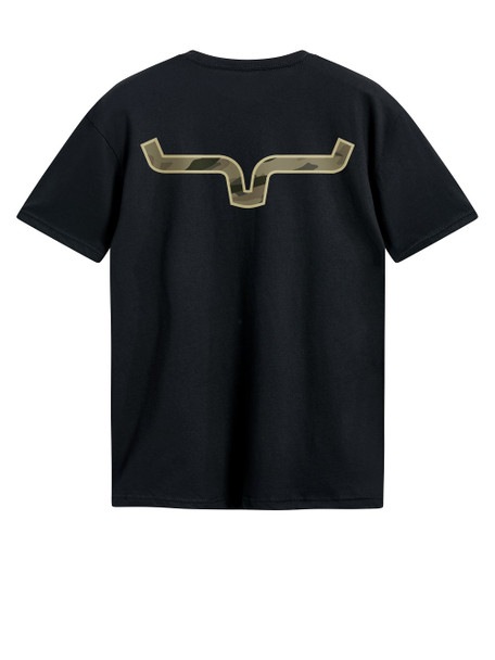 KIMES RANCH CAMO BACK BLACK - MENS TEE  - MSH0000251-BK001