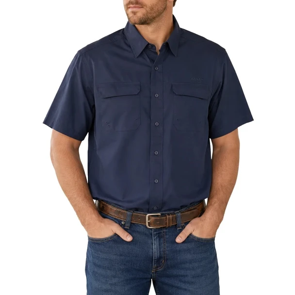 ARIAT VENTEK OUTBOUND NAVY - MENS SHIRT  - 10081910