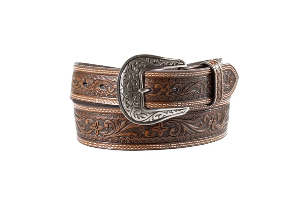 NOCONA FLORAL EMBOSSED  BROWN - ACCESSORIES BELT MEN - N210011202