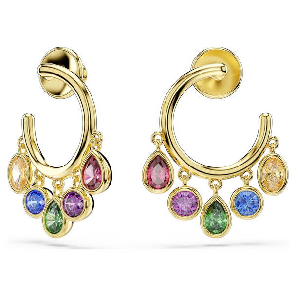SWAROVSKI IMBER HOOP MULTI 18K GOLD - ACCESSORIES JEWELRY EARRINGS - 5753263