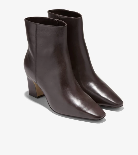 COLE HAAN BLANCHE SNIP TOE BOOTIES BROWN - BOOT LADIES  - W37084