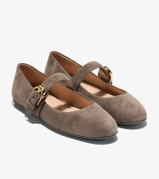 COLE HAAN MARY JANE BALLETS DEEP OLIVE - FOOTWEAR LADIES  - W37735