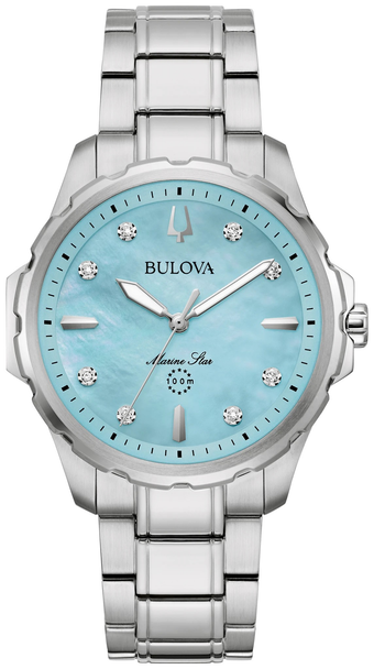 BULOVA MARINE STAR BLUE MOTHER PEARL - ACCESSORIES WATCH BULOVA - 96P248