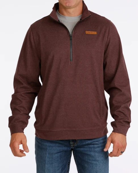 CINCH PURPLE 1/2 ZIP PULLOVER - MEN SWEATER  - MWK1913006