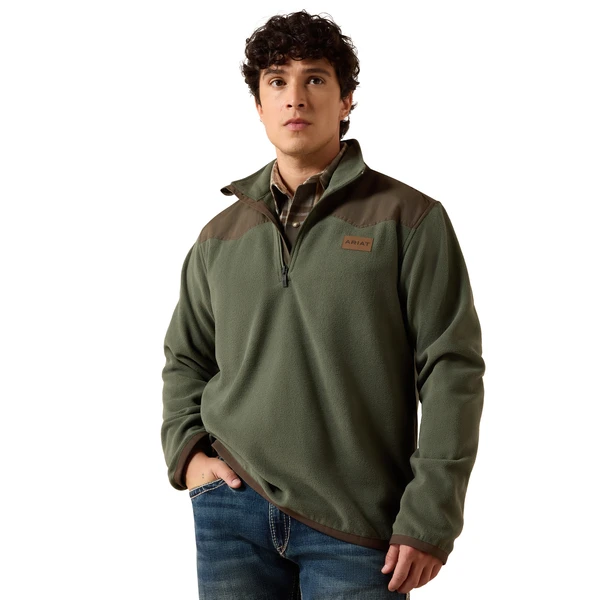 ARIAT FLEECE SWEATER THYME DESERT - MEN SWEATER  - 10079398