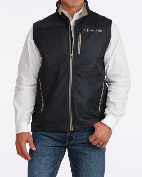 CINCH NAVY LOGO BONDED VEST - MEN VESTS  - MWV1515032
