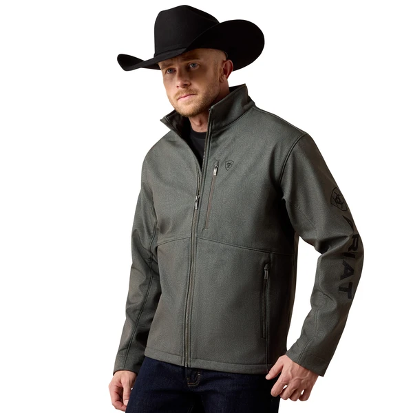 ARIAT SOFTSHELL LOGO BELUGA - MENS JACKET  - 10079579
