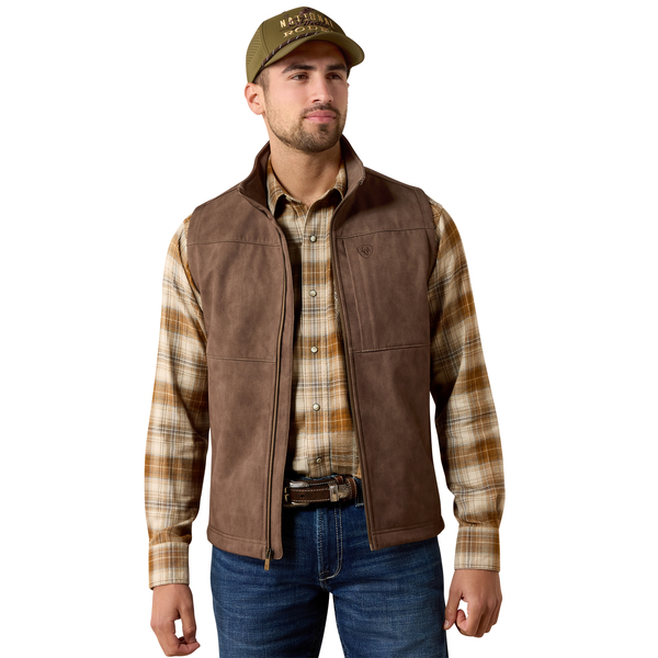 ARIAT VERNON WREN FAUX LEATHER - MEN VESTS  - 10079403