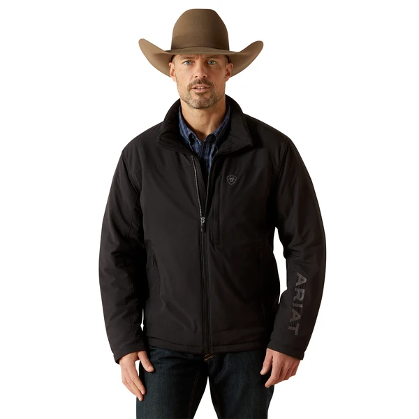 ARIAT PIONEER STRETCHSHELL BLACK - MENS JACKET  - 10062508