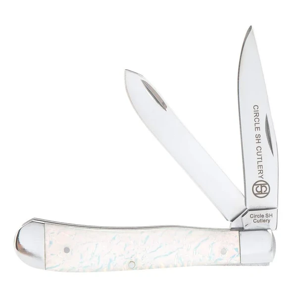 CIRCLE SH CUTLERY MORPH PINK YELLOW GREEN 4 1/4" - ACC KNIVES  - CSH-15