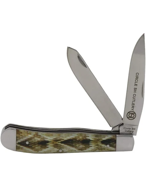 CIRCLE SH CUTLERY RATTLESNAKE SKIN DESING - ACC KNIVES  - OK311