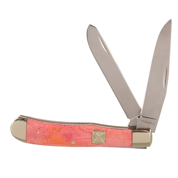 TWISTED X TRAPPER PINK BONE 4 1/4" - ACC KNIVES  - XK7001