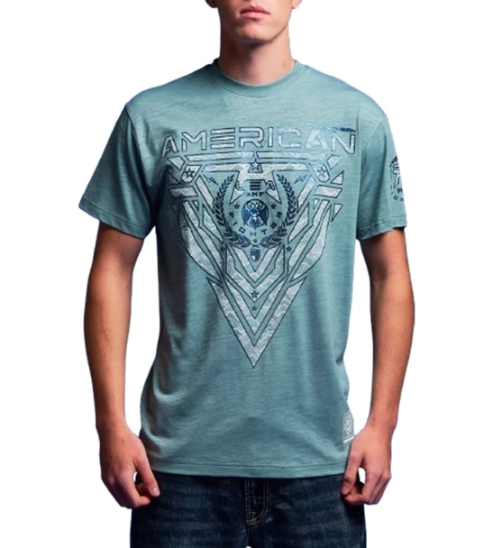 AMERICAN FIGHTER BRUNSON GREY MIST TRELLIS - MENS SHIRT  - FM16706