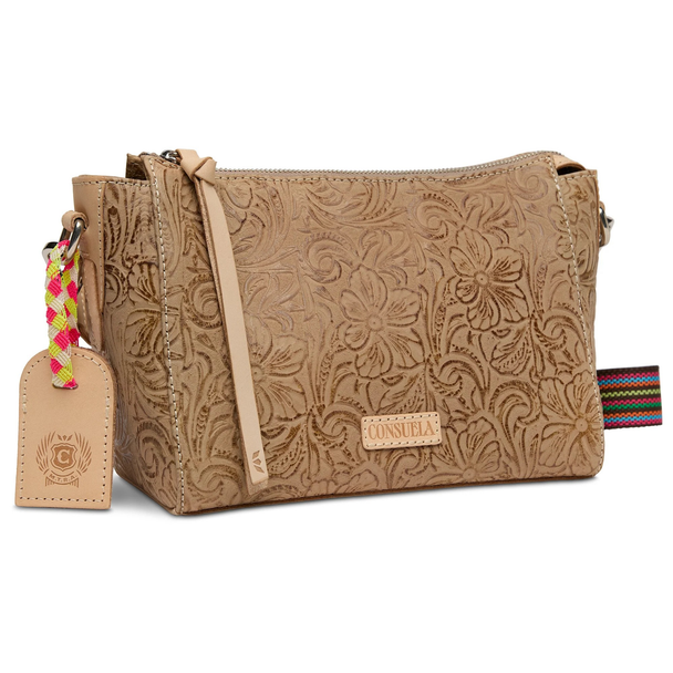 CONSUELA LAWTON CITY BAG TOOLED LEATHER - ACCESSORIES PURSES CROSSBODY - CTBG5321VFNAOS