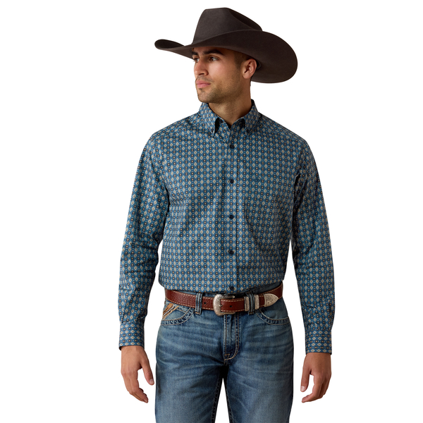ARIAT LEX REAL TEAL GOE PRINT - MENS SHIRT  - 10080652