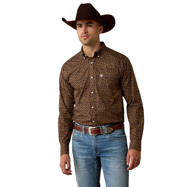ARIAT WF COFFEE BEAN PAISLEY PRINT - MENS SHIRT  - 10080721