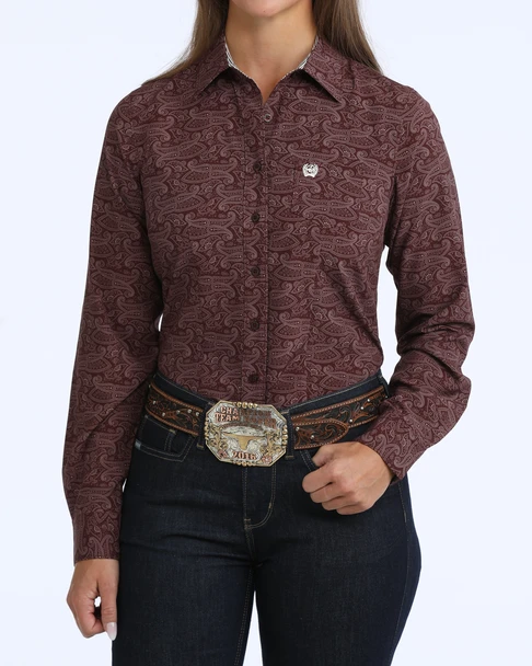 CINCH PURPLE ARENAFLEX PRINT - LADIES SHIRT  - MSW9164281
