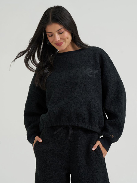 WRANGLER LAINEY WILSON SHERPA BLACK - LADIES JACKET  - 112385579