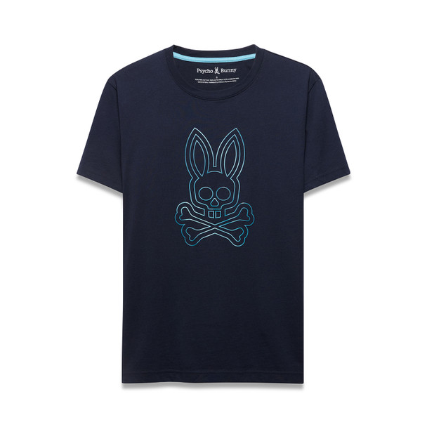PSYCHO BUNNY ALESSANDRO BARITONE BLUE - MENS TEE  - MT0200457-423