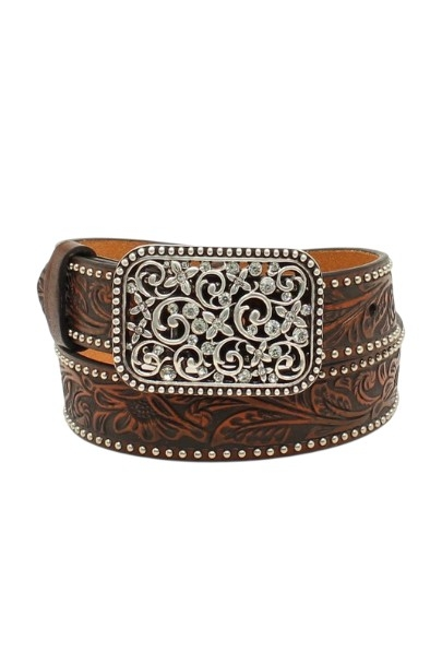ARIAT FLORAL CRYSTAL BUCKLE - ACCESSORIES BELT KIDS - A1303602